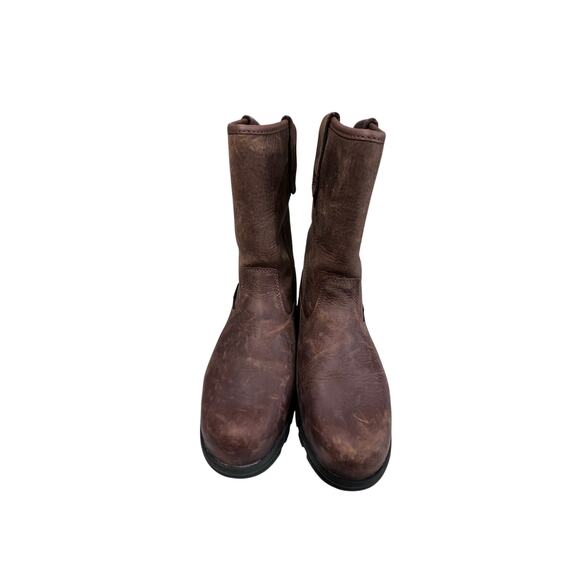 HyTest MetGuard Pull On Work Boots Brown Leather Oil Resistant ASTM 10W main image 11